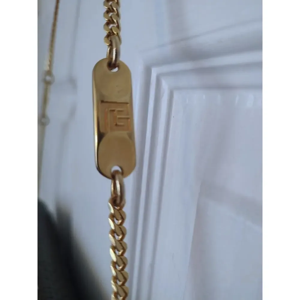 Balmain vintage 70s 80s woven leather chain strap EUC